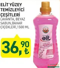 TARIM KREDİ ELİT YÜZEY TEMİZLEYİCİ ÇEŞİTLERİ 1500 ML TARIM KREDİ ELİT YÜZEY TEMİZLEYİCİ ÇEŞİTLERİ 1500 ML